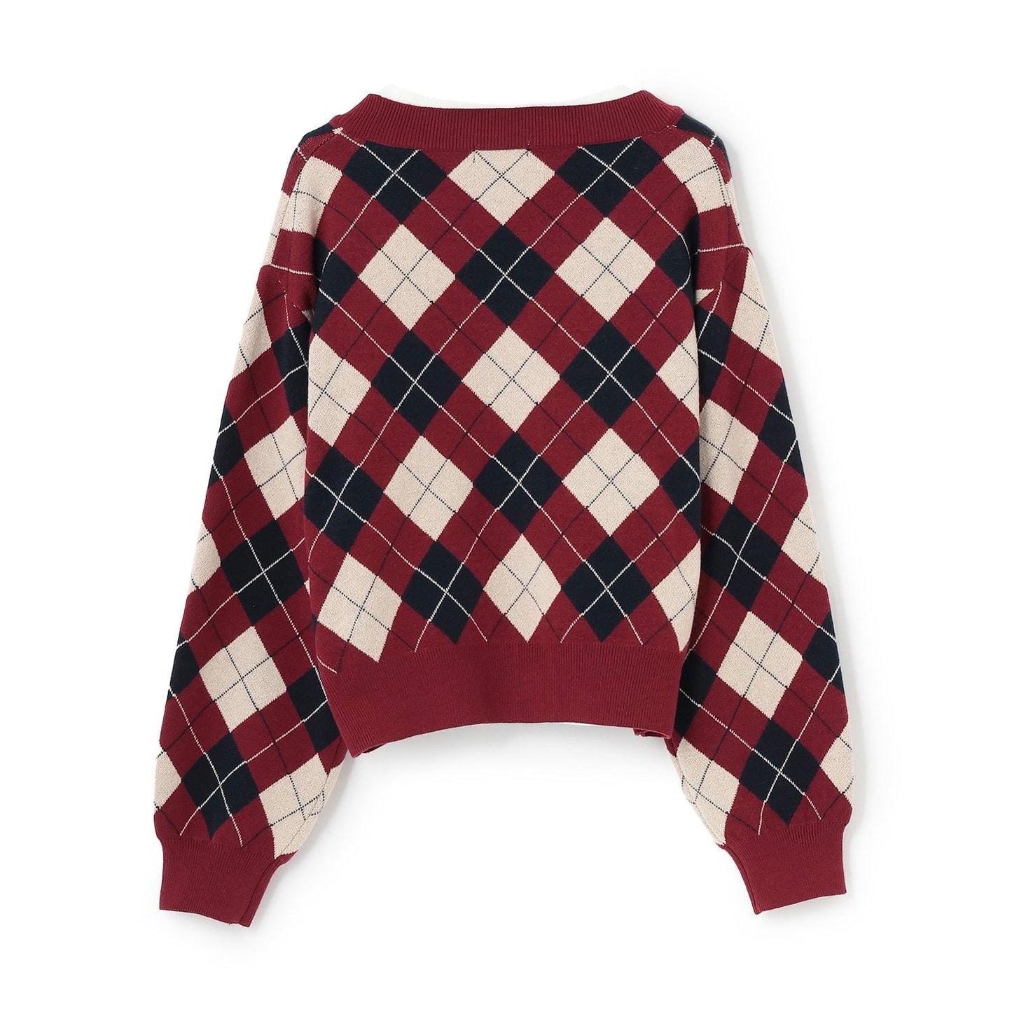 菱格針織T恤套裝