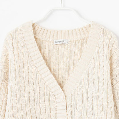 【GOODPRICE】麻花針織開衫