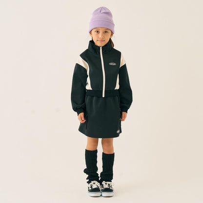 全拉鍊外套+半身裙套裝