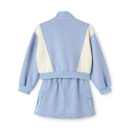 全拉鍊外套+半身裙套裝