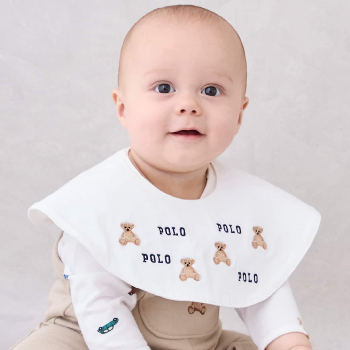 【POLO BCS】圖案刺繡圍兜