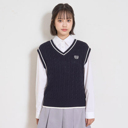 【畢業服・典禮】【可水洗】學生針織背心