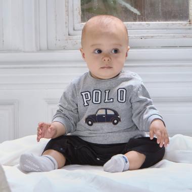 【POLO BCS】貼布長袖連體衣