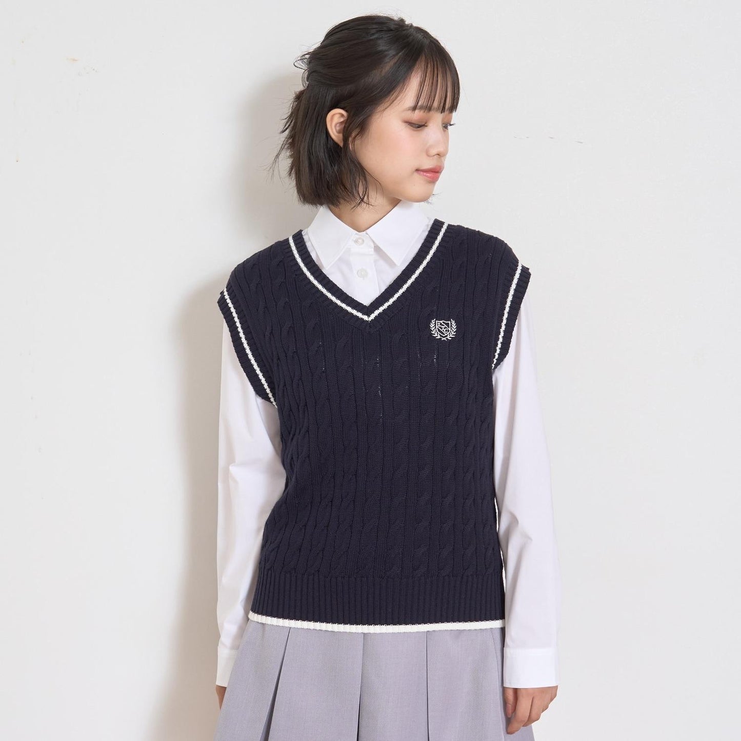 【畢業服・典禮】【可水洗】學生針織背心