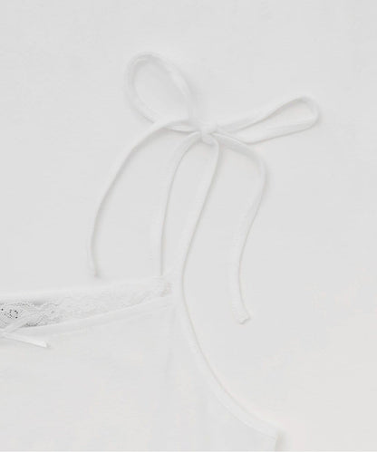 荷葉邊層疊吊帶套裝【韓國時尚】