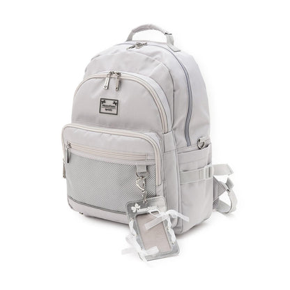 【防潑水】繫帶蝴蝶結卡包掛飾雙肩包