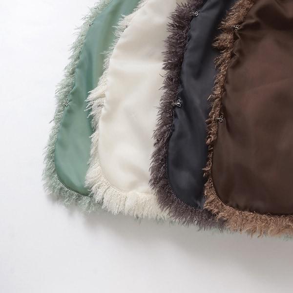 【蓬鬆柔軟】毛絨馬甲