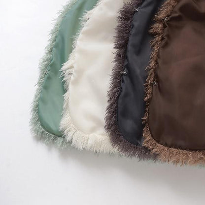 【蓬鬆柔軟】毛絨馬甲