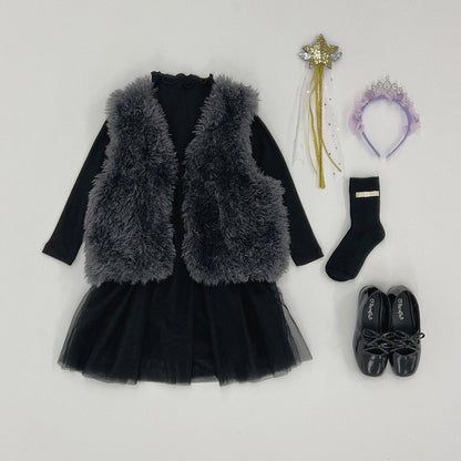 【蓬鬆柔軟】毛絨馬甲