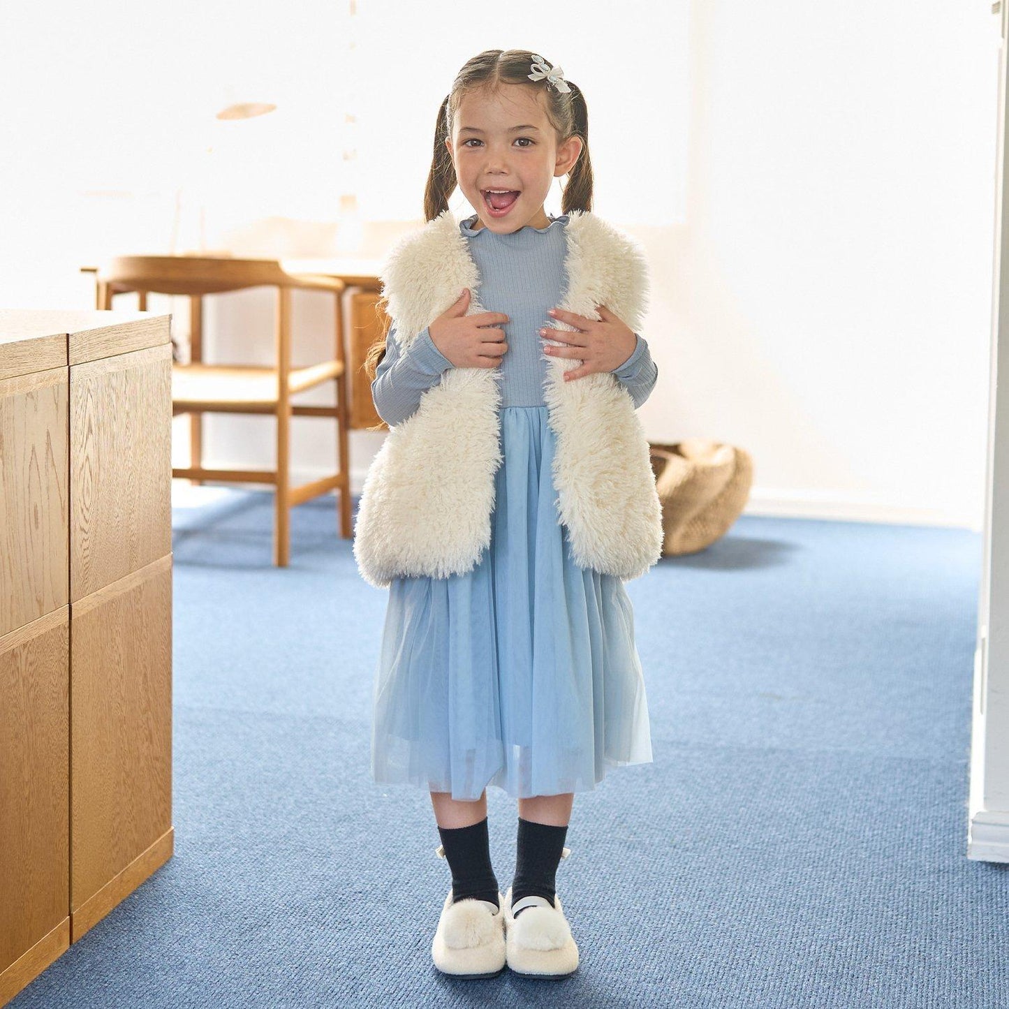 【蓬鬆柔軟】毛絨馬甲