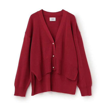 珍珠紐釦針織開衫