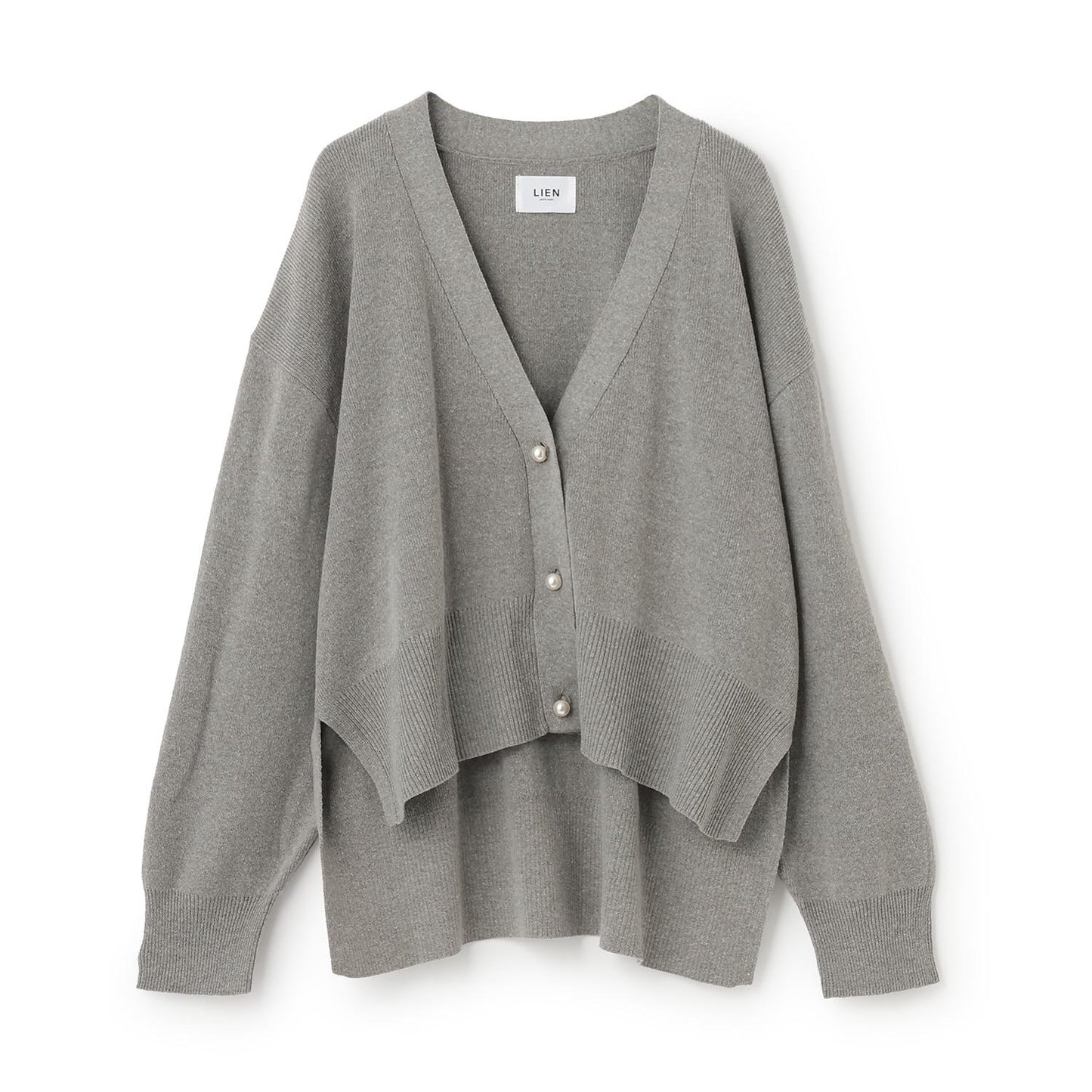 珍珠紐釦針織開衫