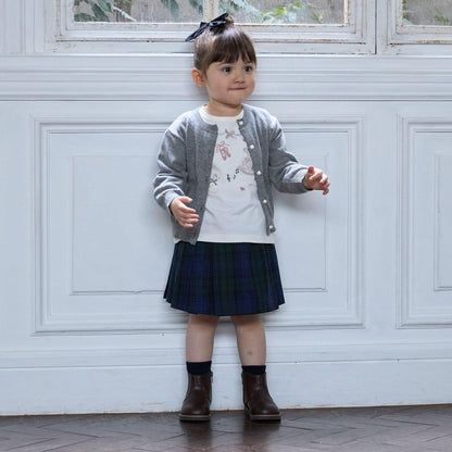 珍珠紐釦針織開衫