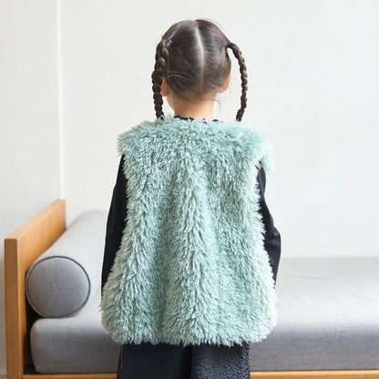 【蓬鬆柔軟】毛絨馬甲