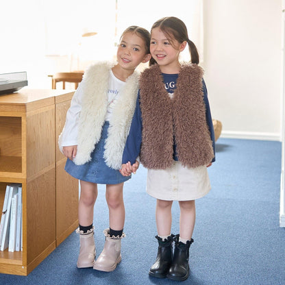 【蓬鬆柔軟】毛絨馬甲