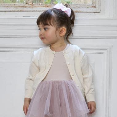 珍珠紐釦針織開衫