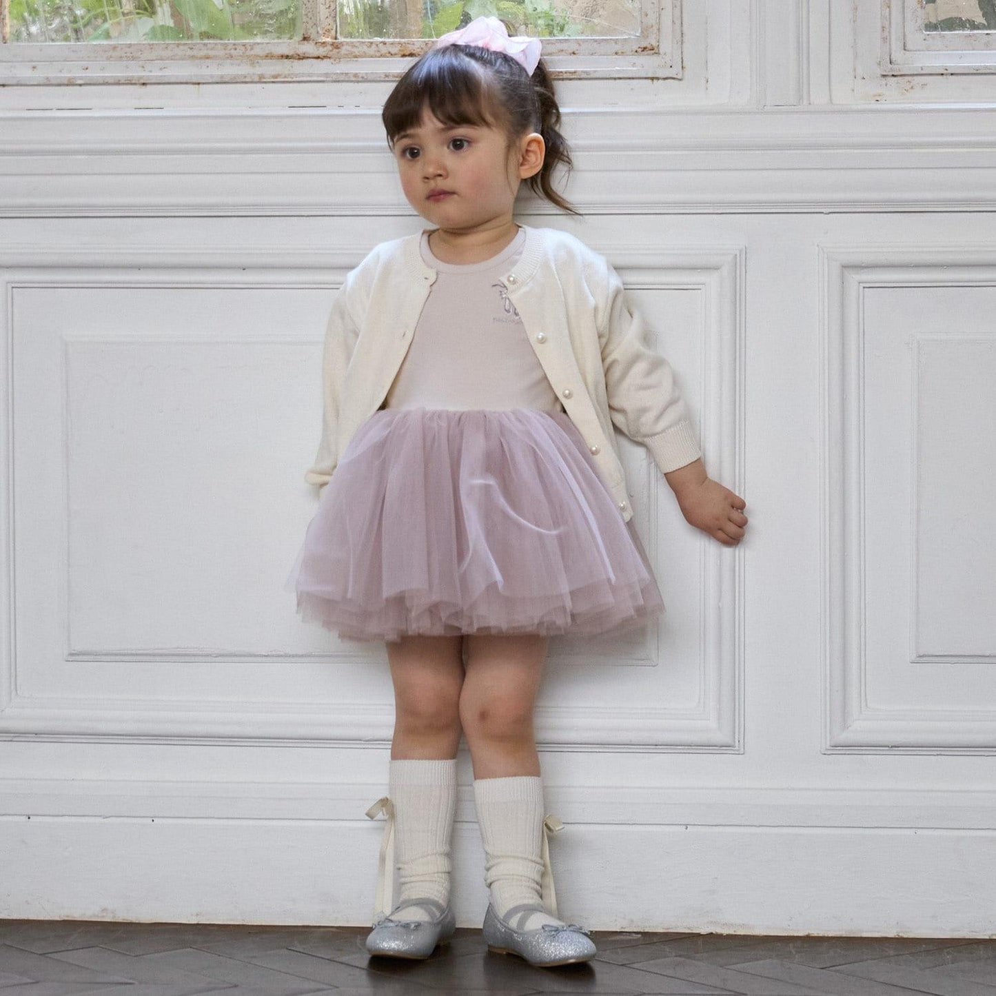 珍珠紐釦針織開衫