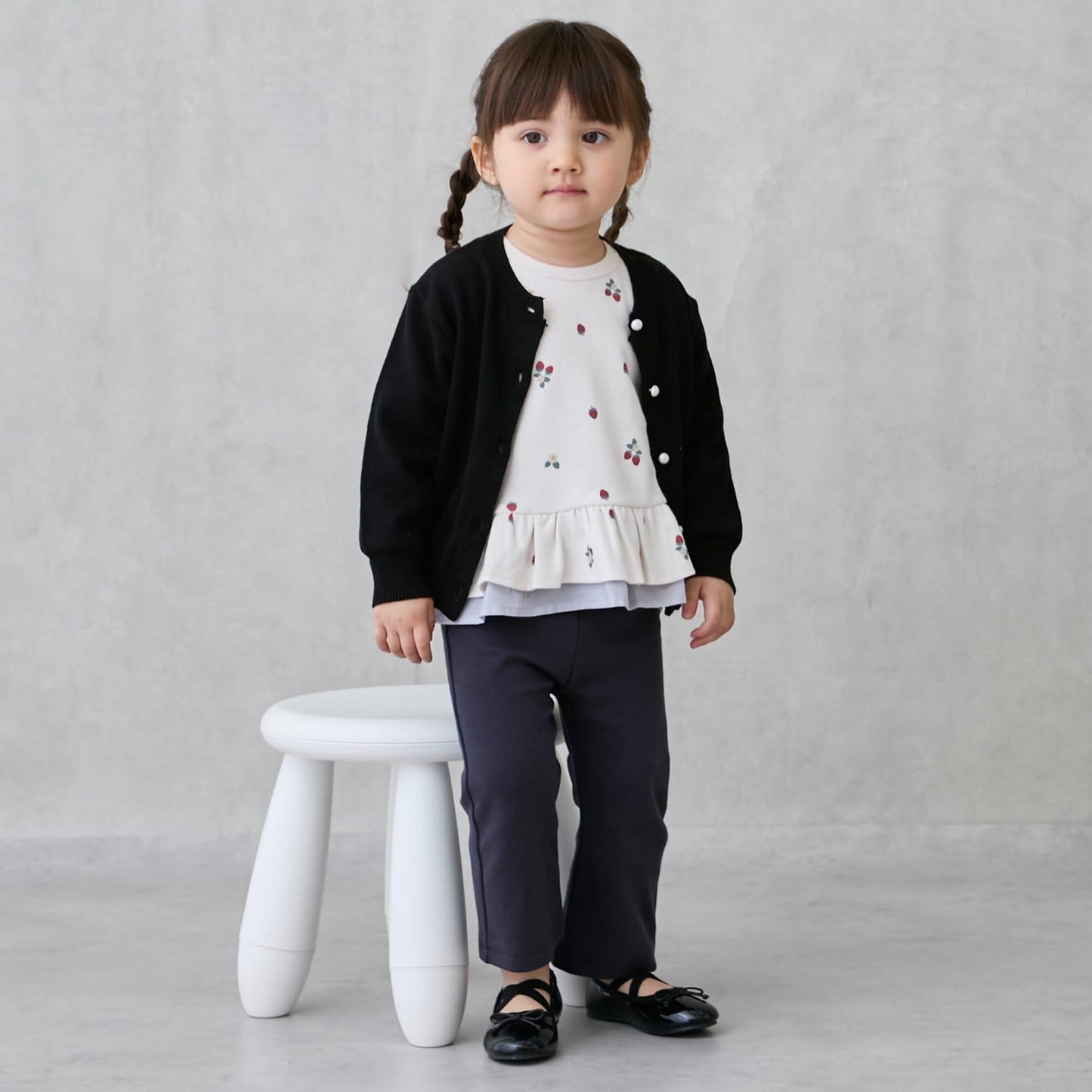 珍珠紐釦針織開衫