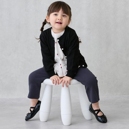 珍珠紐釦針織開衫