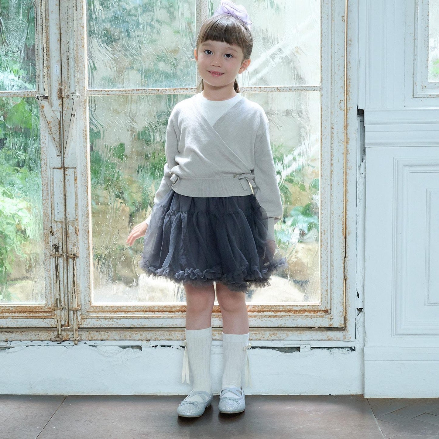 【芭蕾/連結】針織裹身上衣