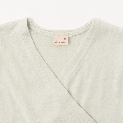 芭蕾風針織交叉開衫