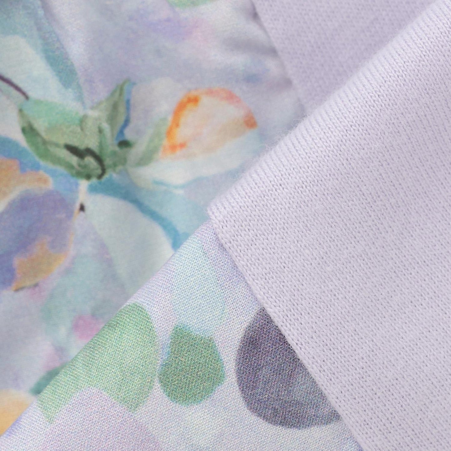 花卉拼接層疊連衣裙式上衣