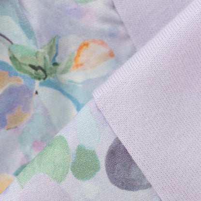 花卉拼接層疊連衣裙式上衣