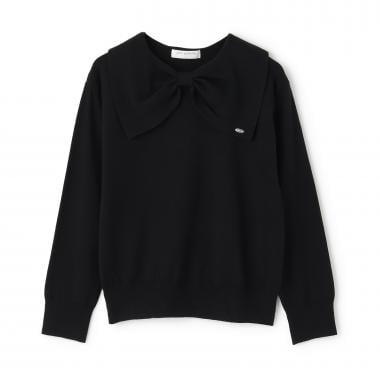 蝴蝶結領針織衫