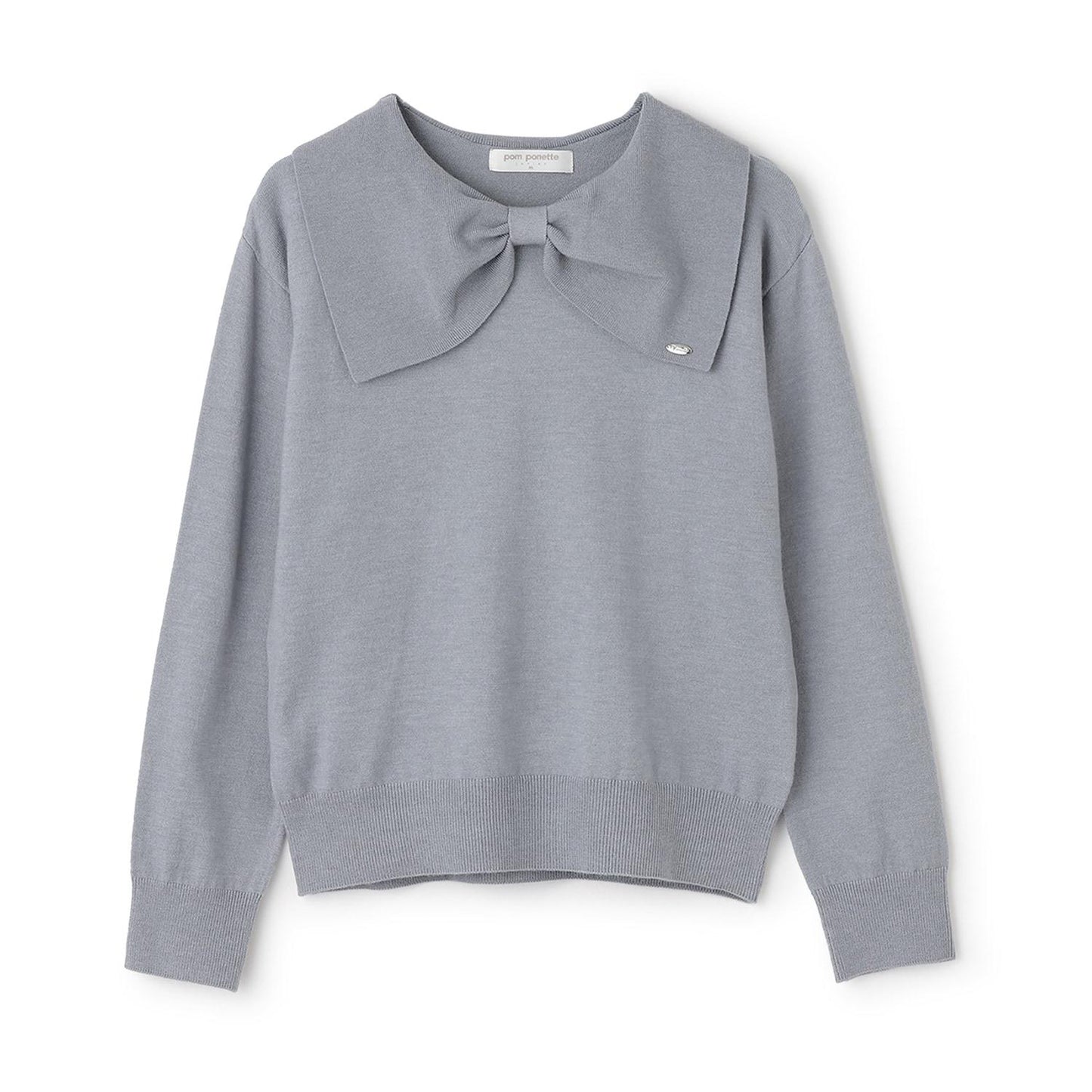 蝴蝶結領針織衫