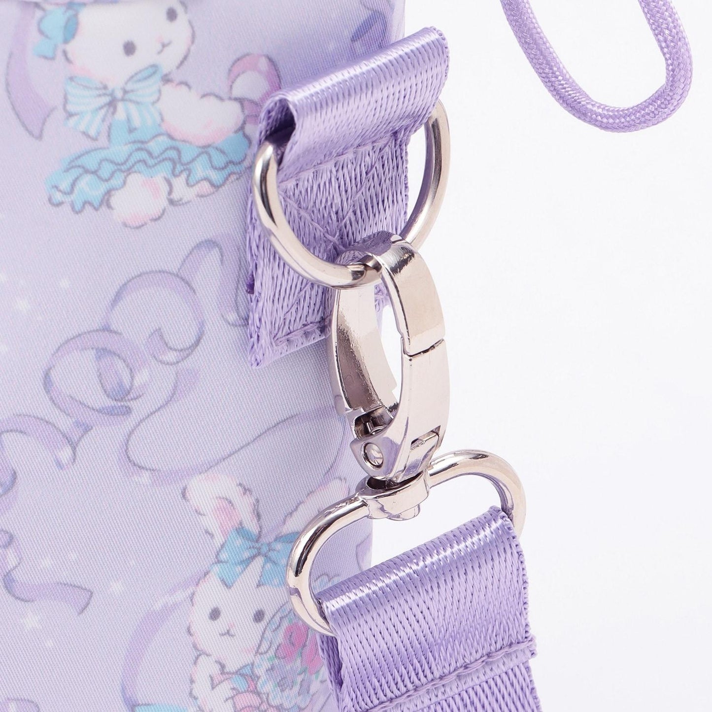 芭蕾兔芭蕾圖案帶肩帶寵物瓶保溫套