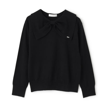 蝴蝶結領針織衫