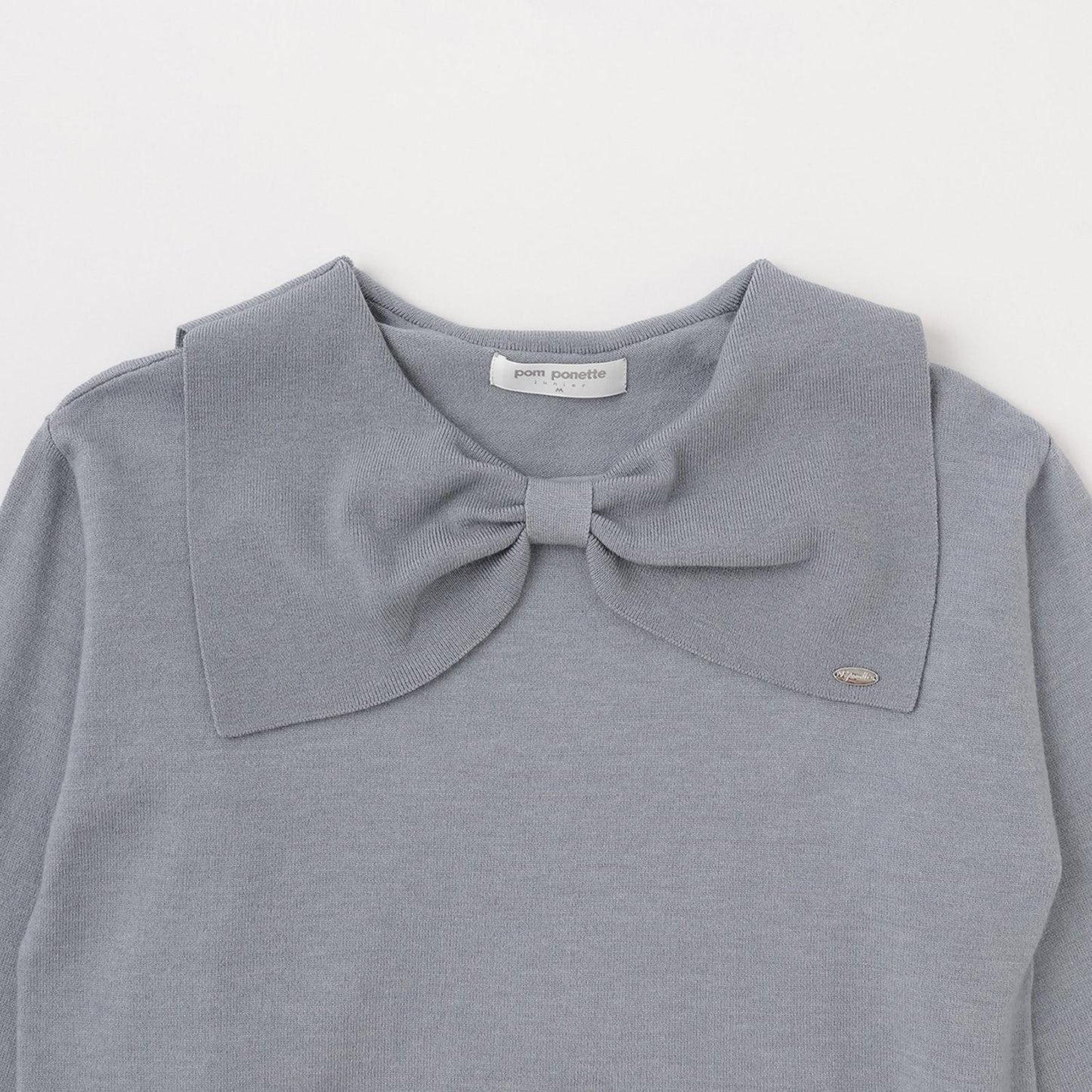 蝴蝶結領針織衫