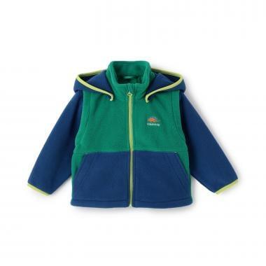 恐龍拼接三用抓絨連帽衫