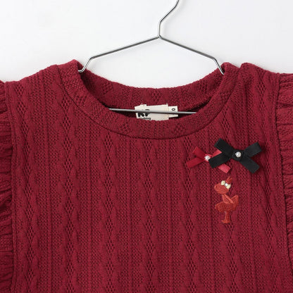 麻花紋提花背心