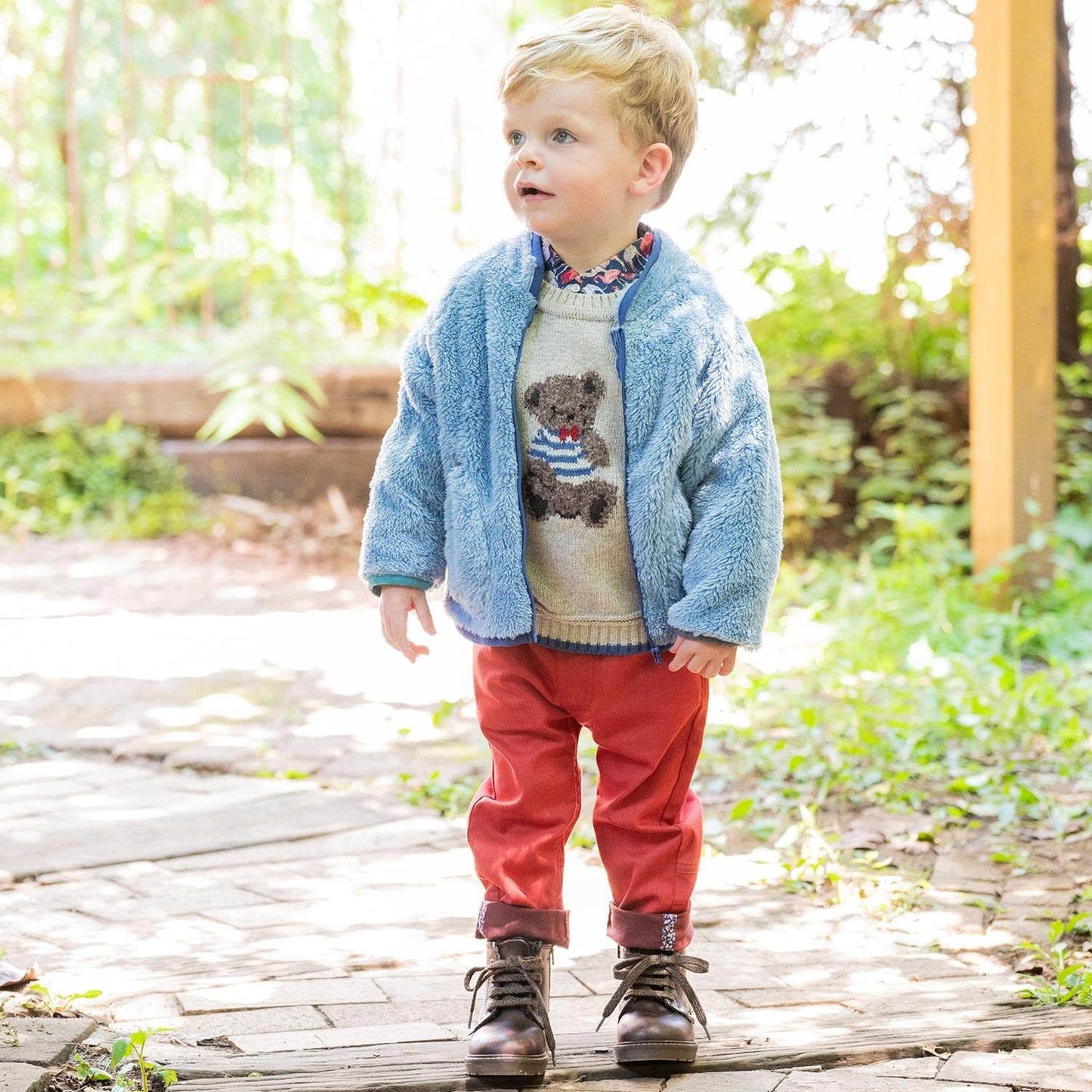 【有機】泰迪熊毛衣【日本製造】