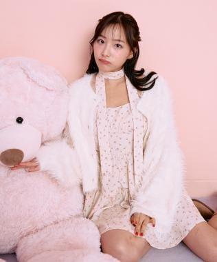 毛絨短款開衫【韓國時尚】