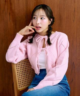 2WAY亮片針織開衫【韓國時尚】