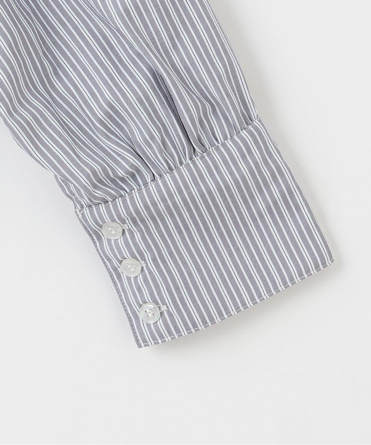 蝴蝶結領標誌刺繡襯衫【韓國時尚】