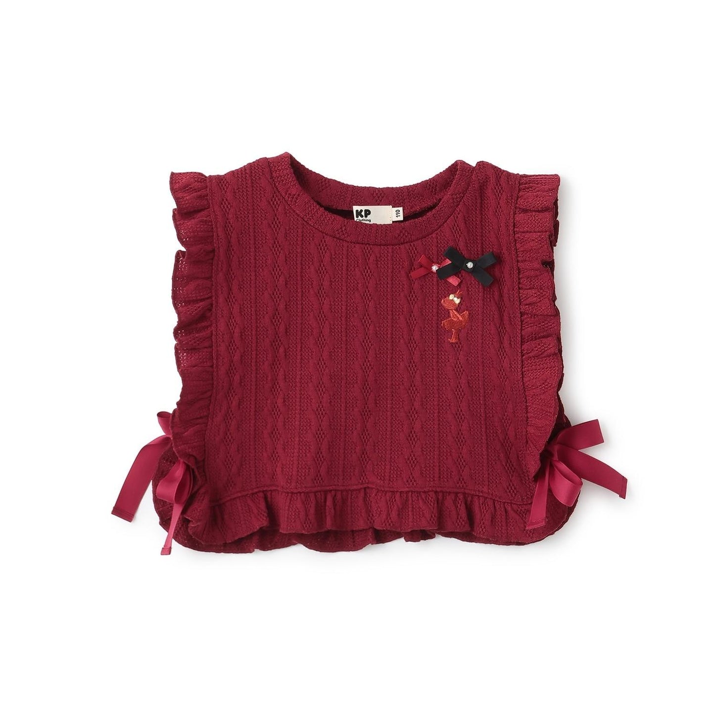 麻花紋提花背心