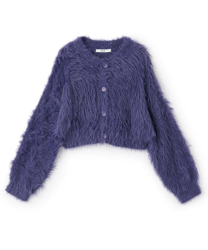 毛絨短款開衫【韓國時尚】