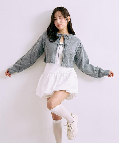 2WAY亮片針織開衫【韓國時尚】