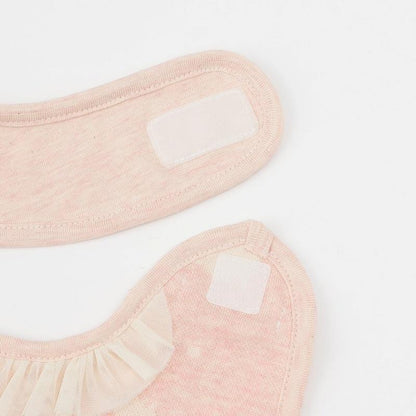 【有機棉】兔子提花圍兜【日本製造】