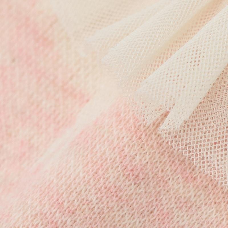 【有機棉】兔子提花圍兜【日本製造】