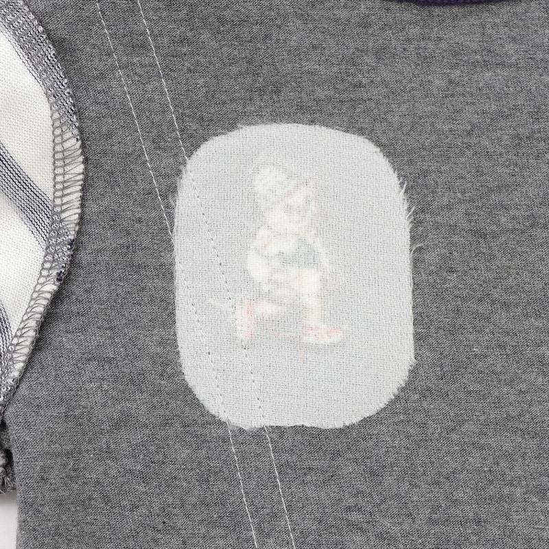 小熊刺繡吊帶長袖T恤