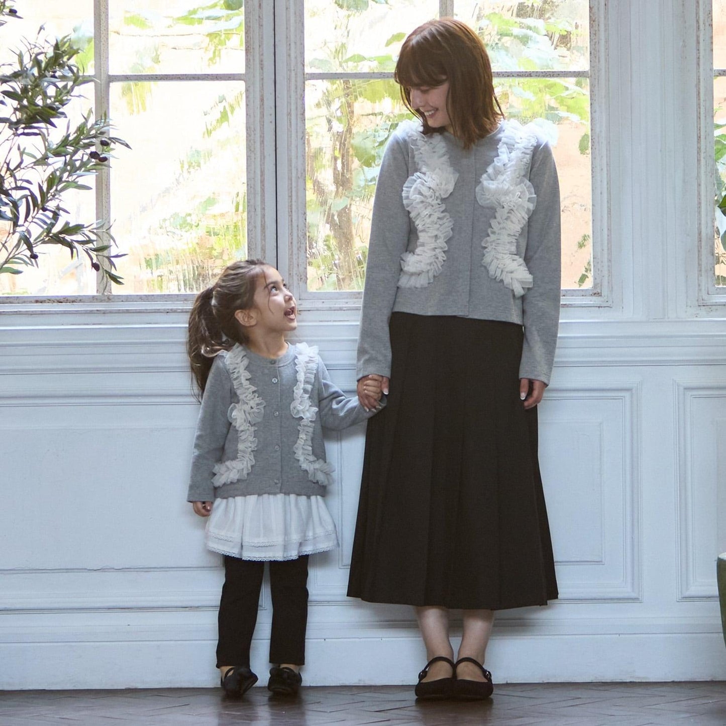 【リンク】網紗荷葉邊開衫