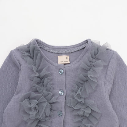 【リンク】網紗荷葉邊開衫