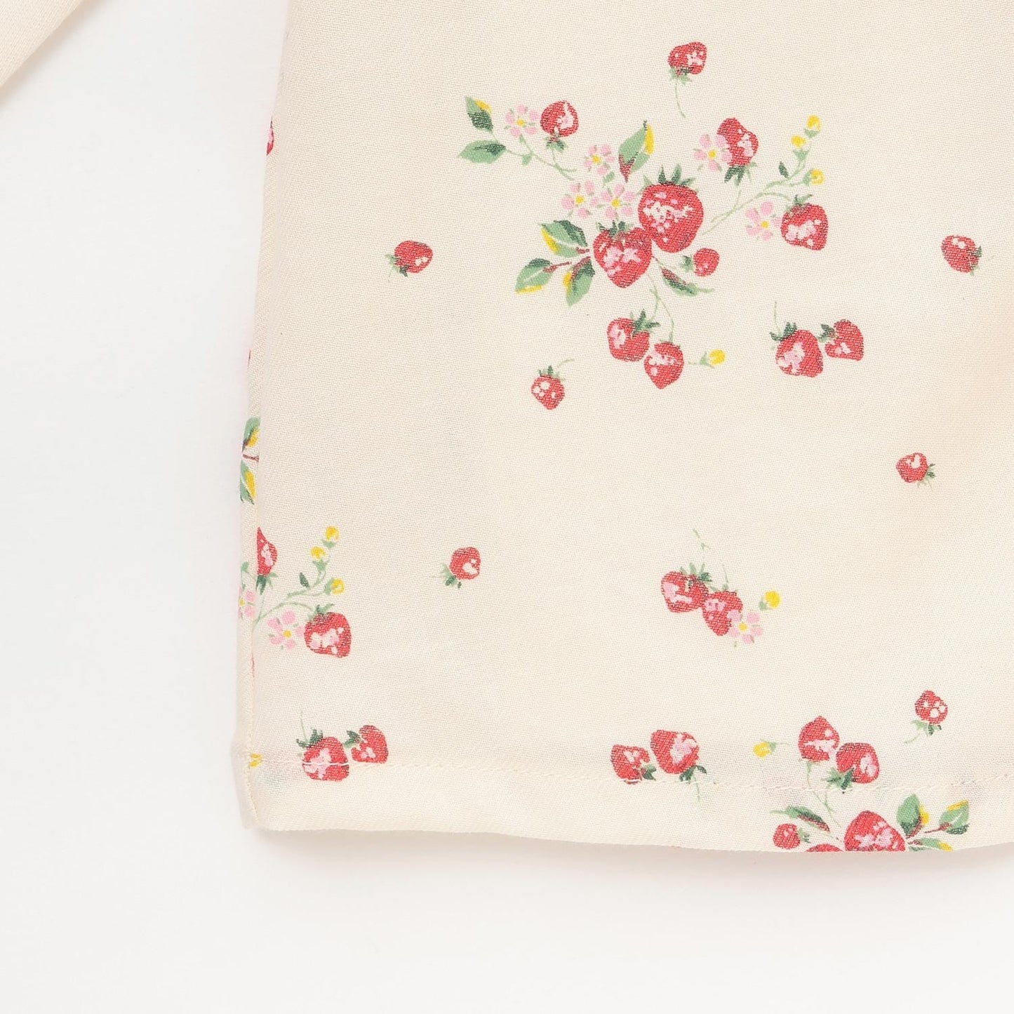 【有機】野草莓長袖女式上衣【日本製造】