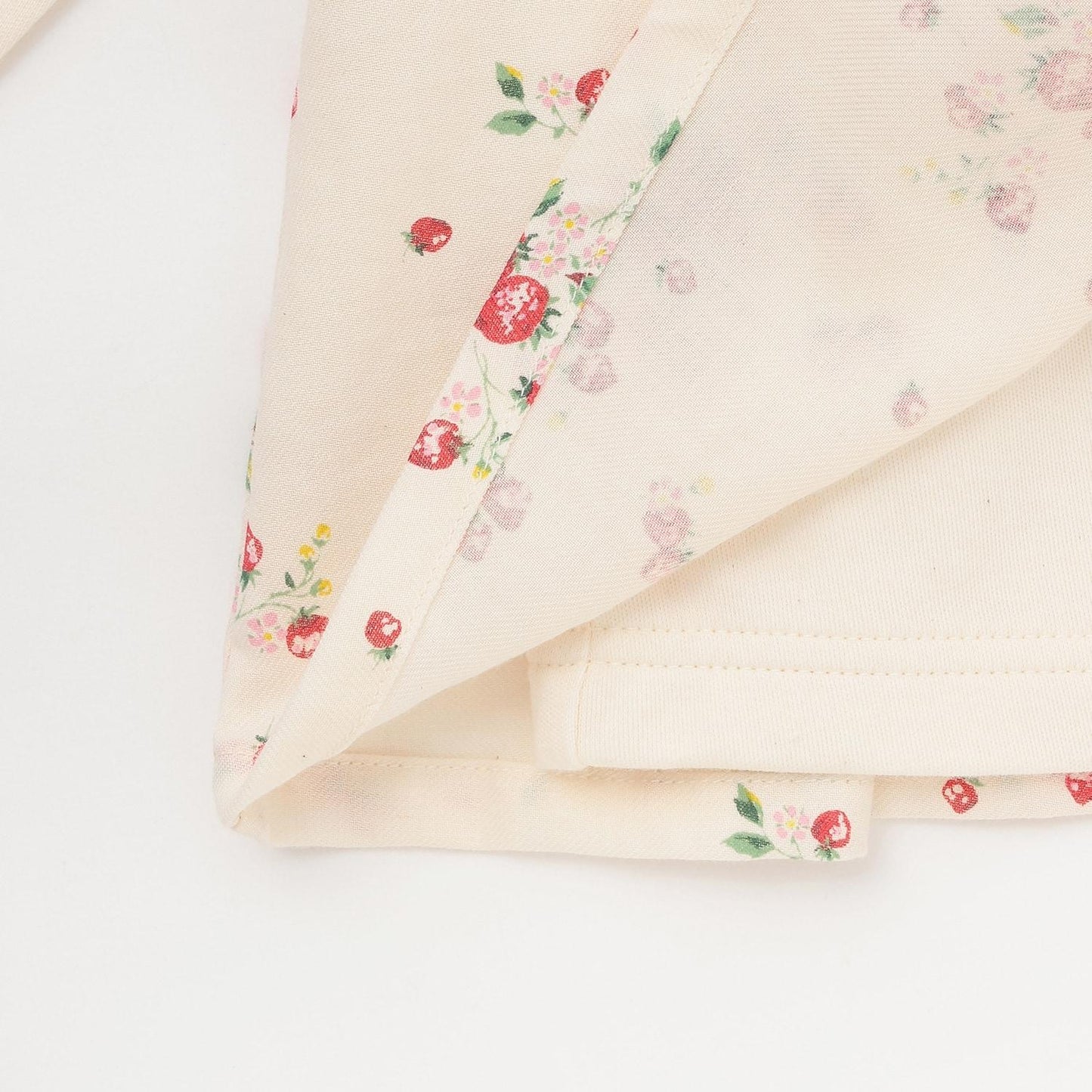 【有機】野草莓長袖女式上衣【日本製造】