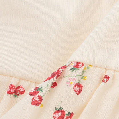 【有機】野草莓長袖女式上衣【日本製造】