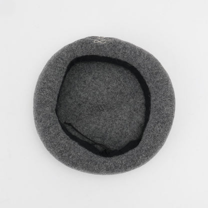 單點logo刺繡巴斯克貝雷帽